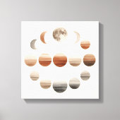 Japandi Moon Phases Back to School Wall Art Leinwanddruck (Vorderseite)