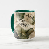 Japandi-Moos-Stein-Morgen-Kaffeetasse Ästhetik Tasse (Vorderseite Links)
