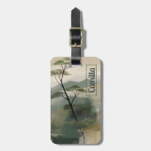 Japandi Mystic Peaks Gepäckanhänger (Vorderseite vertikal)