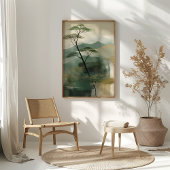 Japandi Mystic Peaks Wall Art Print Poster