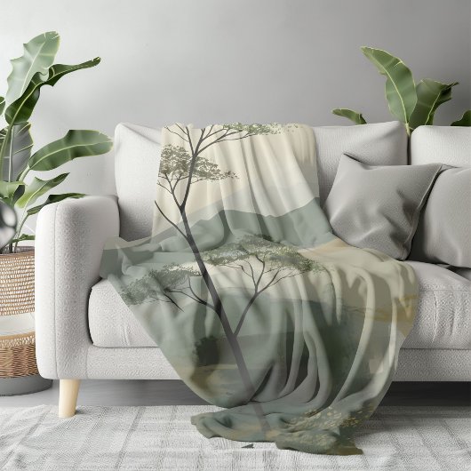 Japandi Mystic Peaks Wall Art Print Sherpadecke