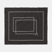 Japandi Seeleben in Beige Fleecedecke (Vorderseite (Horizontal))