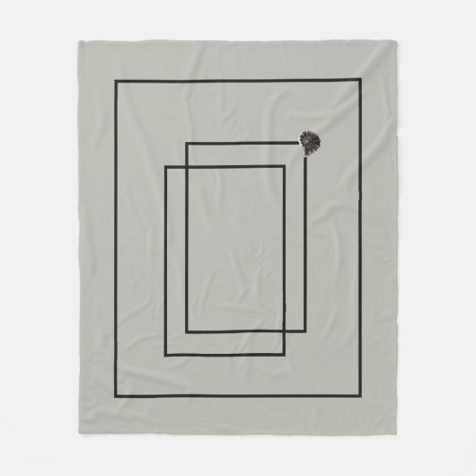 Japandi Seeleben in Beige Fleecedecke (Vorderseite)