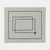 Japandi Seeleben in Beige Fleecedecke (Vorderseite (Horizontal))