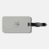 Japandi Seeleben in Beige Gepäckanhänger (Rückseite horizontal)