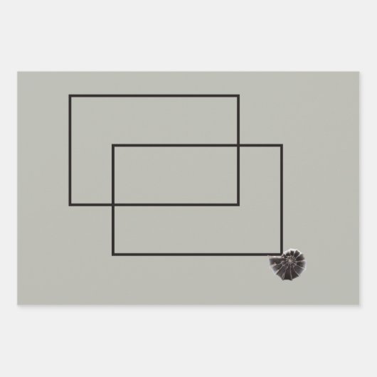 Japandi Seeleben in Beige Geschenkpapier Set (Vorderseite)