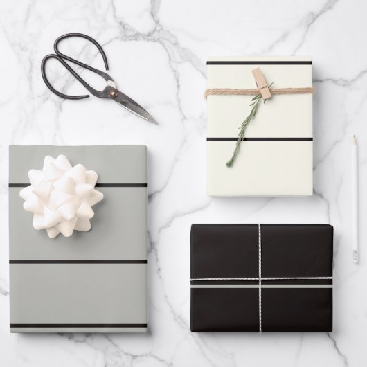 Japandi Seeleben in Beige Geschenkpapier Set (Vorderseite)