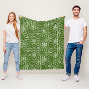 Japandi Stil Snowflake Fleecedecke