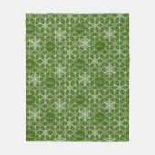 Japandi Stil Snowflake Fleecedecke (Vorderseite)