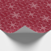 Japandi Stil Snowflake Geschenkpapier (Ecke)