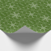 Japandi Stil Snowflake Geschenkpapier (Ecke)