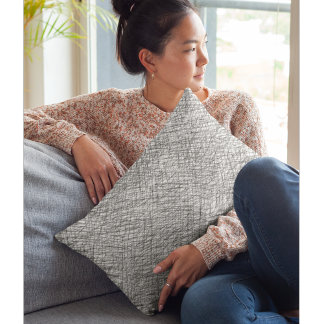 Japandi Textil Stil einfache Linien Skribble Kissenbezug