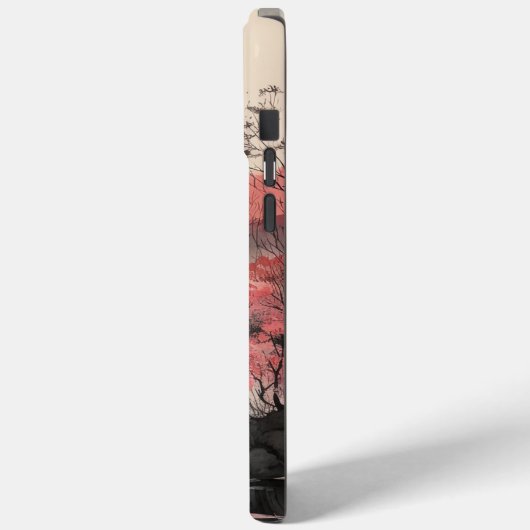 Japandi Wasserfarbenwelt Wasserwelt Landschaft Case-Mate iPhone Hülle (Rückseite / Links)