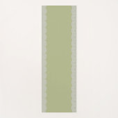 Japandi Wave Muster Sage Green Yogamatte (Vorderseite)