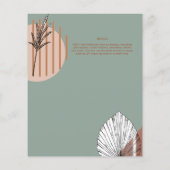 Japandi Wedding Scandinavian Abstrakt Geometric (Rückseite)