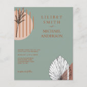 Japandi Wedding Scandinavian Abstrakt Geometric (Vorderseite)
