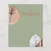 Japandi Wedding Scandinavian Abstrakt Geometric (Rückseite)