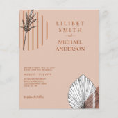 Japandi Wedding Scandinavian Abstrakt Geometric (Vorderseite)