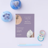 Japandi Wedding Scandinavian Abstrakt Geometric Flyer (Einzeln)