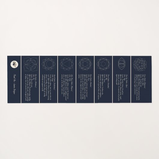 Japandi Yoga Mat: Licht erhellen Yogamatte (Rückseite (Horizontal))