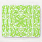 Japaner Asanoha Muster - helles Limones Grün Mousepad (Vorne)