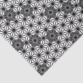 Japaner Asanoha Muster - Weiß und Schwarzes Seidenpapier (Ausschnitt)