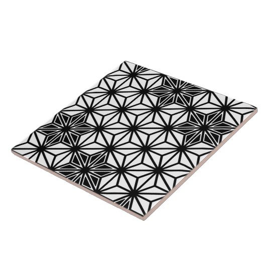 Japaner Asanoha oder Sternchen-Vereinbarung, Weiß Fliese (Seite)