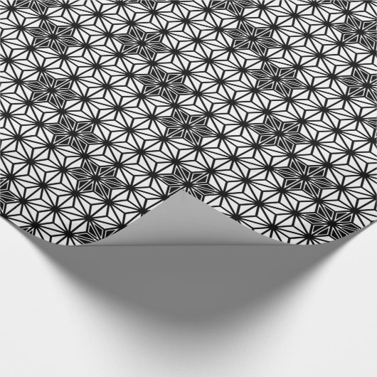 Japaner Asanoha oder Sternchen-Vereinbarung, Weiß Geschenkpapier (Ecke)