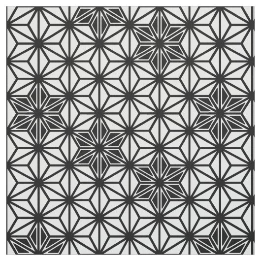 Japaner Asanoha oder Sternchen-Vereinbarung, Weiß Stoff (Muster)