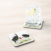 Japaner Blacktail Zwerghühner Getränkeuntersetzer (Rechte Seite)