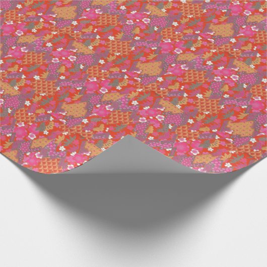 Japaner blüht No.6 Geschenkpapier (Ecke)