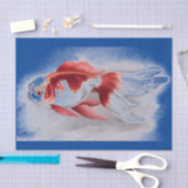 JAPANER-DRUCK-GOLDFISCH-SEIDENPAPIER SEIDENPAPIER (Handwerk)