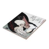 Japaner-Druck-Kraken-Fische Woodblock Fliese (Seite)