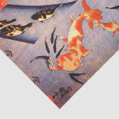 JAPANER-DRUCK-STINGRAY UND KARPFEN Seidenpapier (Ausschnitt)