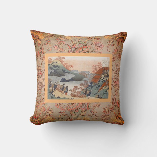 JAPANER-DRUCK Wurfs-Kissen Kissen (Vorderseite)