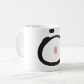 Japaner Enso Zen-Kreis der Universum-Schale Kaffeetasse (Vorderseite Links)