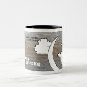 Japaner-Entwurf/Übersetzung des 19. Jahrhunderts, Zweifarbige Tasse (Mittel)