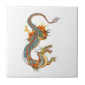 JAPANER FARBIGER DRACHE FLIESE (Vorderseite)