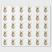 JAPANER FARBIGER DRACHE GESCHENKPAPIER (Flach)