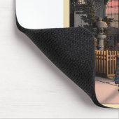 Japaner Kasamatsu-Nachtdorfkunst Mousepad (Ecke)