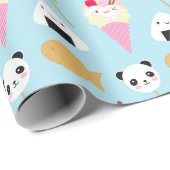 Japaner Kawaii Imbisse Geschenkpapier (Rolleneckpunkt)