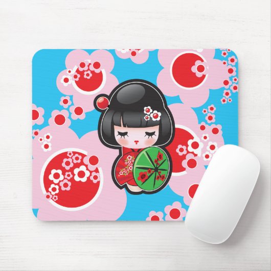 Japaner Kawaii Puppe - Mousepad (Mit Mouse)