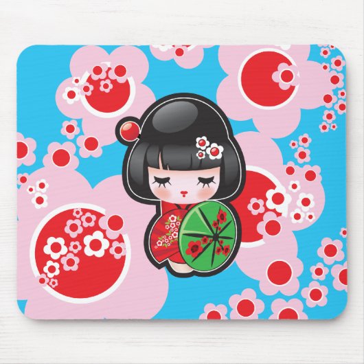 Japaner Kawaii Puppe - Mousepad (Vorne)