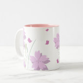Japaner-Kirschblüte-Tasse Zweifarbige Tasse (Vorderseite Links)