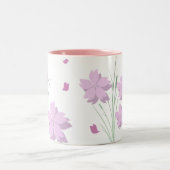Japaner-Kirschblüte-Tasse Zweifarbige Tasse (Mittel)