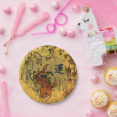 Japaner Koi Fisch-kundenspezifischer PapierTeller (Party)