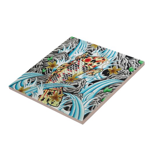 Japaner Koi Fliese (Seite)