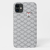Japaner Maneki Neko und Seigaiha iPhone X Fall Case-Mate iPhone Hülle (Rückseite)