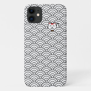 Japaner Maneki Neko und Seigaiha iPhone X Fall Case-Mate iPhone Hülle