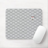 Japaner Maneki Neko und SeigaihaPattern Mousepad (Mit Mouse)